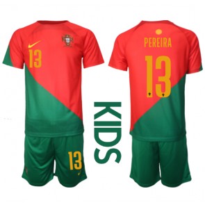 Portugalsko Danilo Pereira #13 Dětské Domácí dres komplet MS 2022 Krátký Rukáv (+ trenýrky)